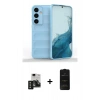 MARSİLYAN™- Galaxy S24 Kılıf Atlas Koleksiyonu - Siyah 6D Antistatik Mat Seramik Hayalet Nano Ekran Koruyucu + PVD Metal Kamera Lens - SH