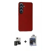 MARSİLYAN™- Galaxy S24 Kılıf Doruk Asil Koleksiyonu - Siyah Vanessa Magic Cam + PVD Metal Kamera Lens - SH
