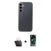 MARSİLYAN™- Galaxy S24 Kılıf Eksen Prime - Şeffaf 360 Full Body Arka Koruyucu + Kamera Lens Koruma Cam - SF