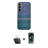 MARSİLYAN™- Galaxy S24 Kılıf Eksen Prime - Şeffaf 360 Full Body Arka Koruyucu + Kamera Lens Koruma Cam - SF