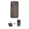 MARSİLYAN™- Galaxy S24 Kılıf Eksen Prime - Şeffaf 360 Full Body Arka Koruyucu + Kamera Lens Koruma Cam - SF