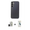 MARSİLYAN™- Galaxy S24 Kılıf Eksen Prime - Şeffaf Pasifik Cam Ekran Koruyucu + Bilvis Titan Kamera Lens - DNMR