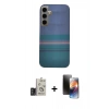 MARSİLYAN™- Galaxy S24 Kılıf Eksen Prime - Siyah 3D Antistatik Mat Seramik Nano Ekran Koruyucu + Bilvis Titan Kamera Lens - TMGI