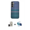 MARSİLYAN™- Galaxy S24 Kılıf Eksen Prime - Siyah 3D Antistatik Seramik Nano Ekran Koruyucu + Bilvis Titan Kamera Lens - SH