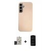 MARSİLYAN™- Galaxy S24 Kılıf Eksen Prime - Siyah 6D Antistatik Mat Seramik Hayalet Nano Ekran Koruyucu + Bilvis Titan Kamera Lens - TMGI