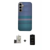 MARSİLYAN™- Galaxy S24 Kılıf Eksen Prime - Siyah 6D Antistatik Mat Seramik Hayalet Nano Ekran Koruyucu + Bilvis Titan Kamera Lens - GD
