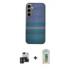 MARSİLYAN™- Galaxy S24 Kılıf Eksen Prime - Siyah Polymer Nano Ekran Koruyucu + PVD Metal Kamera Lens - DNMR