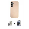 MARSİLYAN™- Galaxy S24 Kılıf Eksen Prime - Siyah Vanessa Magic Cam + Bilvis Titan Kamera Lens - DNMR