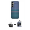 MARSİLYAN™- Galaxy S24 Kılıf Eksen Prime - Siyah Vanessa Magic Cam + Kamera Lens Koruma Cam - SF