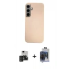 MARSİLYAN™- Galaxy S24 Kılıf Eksen Prime - Siyah Vanessa Magic Cam + PVD Metal Kamera Lens - SH
