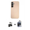 MARSİLYAN™- Galaxy S24 Kılıf Eksen Prime - Siyah Vanessa Magic Cam + PVD Metal Kamera Lens - TNGI