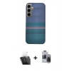 MARSİLYAN™- Galaxy S24 Kılıf Eksen Prime - Siyah Vanessa Magic Hayalet Cam + Şeffaf Kamera Lens Koruma Cam