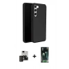 MARSİLYAN™- Galaxy S24 Kılıf Kozmos Yansıma Özel Seri - Şeffaf 360 Full Body Arka Koruyucu + PVD Metal Kamera Lens - DNMR