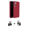 MARSİLYAN™- Galaxy S24 Kılıf Kozmos Yansıma Özel Seri - Siyah Vanessa Magic Hayalet Cam + PVD Metal Kamera Lens - TNGI