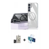 MARSİLYAN™- Galaxy S24 Kılıf Nova Doku - Siyah 3D Antistatik Cam Ekran Koruyucu + Bilvis Titan Kamera Lens - DNMR