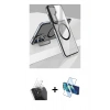 MARSİLYAN™- Galaxy S24 Kılıf Nova Doku - Siyah 3D Antistatik Cam Ekran Koruyucu + Kamera Lens Koruma Cam - SF