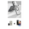 MARSİLYAN™- Galaxy S24 Kılıf Nova Doku - Siyah 3D Antistatik Mat Seramik Nano Ekran Koruyucu + Bilvis Titan Kamera Lens - TMGI