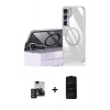 MARSİLYAN™- Galaxy S24 Kılıf Nova Doku - Siyah 6D Antistatik Mat Seramik Hayalet Nano Ekran Koruyucu + PVD Metal Kamera Lens - DNMR