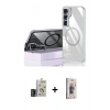 MARSİLYAN™- Galaxy S24 Kılıf Nova Doku - Siyah Bilvis 3D Cam Ekran Koruyucu + Bilvis Titan Kamera Lens - DNMR