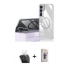 MARSİLYAN™- Galaxy S24 Kılıf Nova Doku - Siyah Bilvis 3D Cam Ekran Koruyucu + Kamera Lens Koruma Cam - SF