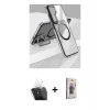MARSİLYAN™- Galaxy S24 Kılıf Nova Doku - Siyah Bilvis 3D Cam Ekran Koruyucu + Kamera Lens Koruma Cam - SF