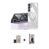MARSİLYAN™- Galaxy S24 Kılıf Nova Doku - Siyah Bilvis Hayalet Cam Ekran Koruyucu + Bilvis Titan Kamera Lens - TMGI