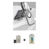MARSİLYAN™- Galaxy S24 Kılıf Nova Doku - Siyah Polymer Nano Ekran Koruyucu + Bilvis Titan Kamera Lens - DNMR