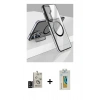 MARSİLYAN™- Galaxy S24 Kılıf Nova Doku - Siyah Polymer Nano Ekran Koruyucu + Bilvis Titan Kamera Lens - SH