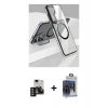 MARSİLYAN™- Galaxy S24 Kılıf Nova Doku - Siyah Vanessa Magic Cam + PVD Metal Kamera Lens - GD