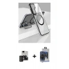 MARSİLYAN™- Galaxy S24 Kılıf Nova Doku - Siyah Vanessa Magic Cam + PVD Metal Kamera Lens - SH