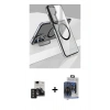MARSİLYAN™- Galaxy S24 Kılıf Nova Doku - Siyah Vanessa Magic Cam + PVD Metal Kamera Lens - TNGI