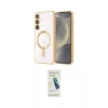 MARSİLYAN™- Galaxy S24 Kılıf Nova Işık Özel Seri - Şeffaf Pasifik Cam Ekran Koruyucu