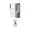 MARSİLYAN™- Galaxy S24 Kılıf Nova Işık Özel Seri - Şeffaf Pasifik Cam Ekran Koruyucu