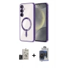 MARSİLYAN™- Galaxy S24 Kılıf Nova Işık Özel Seri - Siyah Vanessa Magic Cam + Bilvis Titan Kamera Lens - TMGI