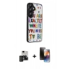 MARSİLYAN™- Galaxy S24 Kılıf Odak Klasik Serisi - Siyah 3D Antistatik Mat Seramik Nano Ekran Koruyucu + PVD Metal Kamera Lens - SH