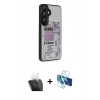 MARSİLYAN™- Galaxy S24 Kılıf Odak Klasik Serisi - Siyah 3D Antistatik Seramik Nano Ekran Koruyucu + Kamera Lens Koruma Cam - SF
