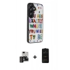 MARSİLYAN™- Galaxy S24 Kılıf Odak Klasik Serisi - Siyah 6D Antistatik Mat Seramik Hayalet Nano Ekran Koruyucu + PVD Metal Kamera Lens - DNMR