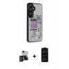 MARSİLYAN™- Galaxy S24 Kılıf Odak Klasik Serisi - Siyah 6D Antistatik Mat Seramik Hayalet Nano Ekran Koruyucu + PVD Metal Kamera Lens - DNMR