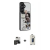 MARSİLYAN™- Galaxy S24 Kılıf Odak Klasik Serisi - Siyah Bilvis Hayalet Cam Ekran Koruyucu + PVD Metal Kamera Lens - SH