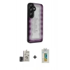 MARSİLYAN™- Galaxy S24 Kılıf Odak Klasik Serisi - Siyah Polymer Nano Ekran Koruyucu + Bilvis Titan Kamera Lens - DNMR