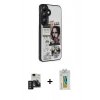 MARSİLYAN™- Galaxy S24 Kılıf Odak Klasik Serisi - Siyah Polymer Nano Ekran Koruyucu + PVD Metal Kamera Lens - DNMR