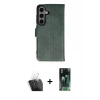 MARSİLYAN™- Galaxy S24 Kılıf Siluet Işık Serisi - Şeffaf 360 Full Body Arka Koruyucu + Kamera Lens Koruma Cam - SF