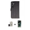 MARSİLYAN™- Galaxy S24 Kılıf Siluet Işık Serisi - Şeffaf 360 Full Body Arka Koruyucu + Bilvis Titan Kamera Lens - TMGI