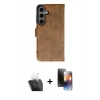 MARSİLYAN™- Galaxy S24 Kılıf Siluet Işık Serisi - Siyah 3D Antistatik Mat Seramik Nano Ekran Koruyucu + Kamera Lens Koruma Cam - SF