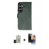 MARSİLYAN™- Galaxy S24 Kılıf Siluet Işık Serisi - Siyah 3D Antistatik Mat Seramik Nano Ekran Koruyucu + Bilvis Titan Kamera Lens - SH
