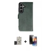MARSİLYAN™- Galaxy S24 Kılıf Siluet Işık Serisi - Siyah 3D Antistatik Mat Seramik Nano Ekran Koruyucu + Bilvis Titan Kamera Lens - TMGI
