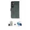 MARSİLYAN™- Galaxy S24 Kılıf Siluet Işık Serisi - Siyah 3D Antistatik Seramik Nano Ekran Koruyucu + Bilvis Titan Kamera Lens - GD