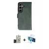 MARSİLYAN™- Galaxy S24 Kılıf Siluet Işık Serisi - Siyah 3D Antistatik Seramik Nano Ekran Koruyucu + Bilvis Titan Kamera Lens - TMGI