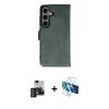 MARSİLYAN™- Galaxy S24 Kılıf Siluet Işık Serisi - Siyah 3D Antistatik Seramik Nano Ekran Koruyucu + PVD Metal Kamera Lens - DNMR