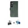 MARSİLYAN™- Galaxy S24 Kılıf Siluet Işık Serisi - Siyah 3D Antistatik Seramik Nano Ekran Koruyucu + PVD Metal Kamera Lens - GD